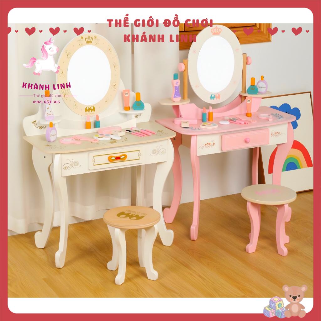 Đồ chơi bàn trang điểm bằng gỗ cao 90cm