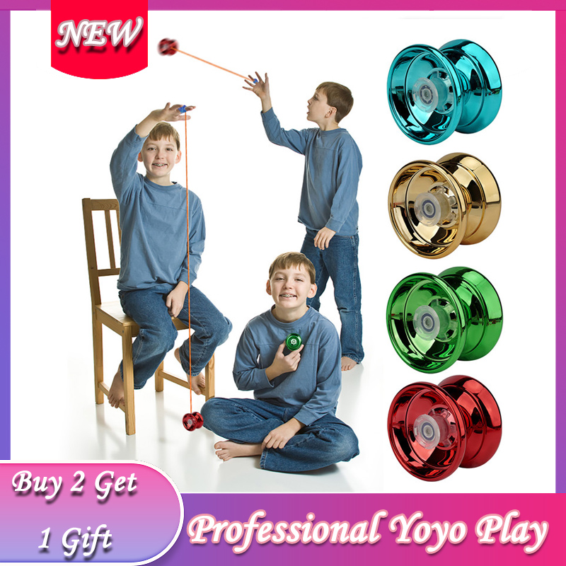 4 cái Godspeed Yoyo chuyên nghiệp cho trẻ em trai hợp kim cổ điển chơi Đè Bẹp với ánh sáng Yoyo trò chơi cạnh tranh Yo-yo giáng sinh sinh nhật món quà năm mới Mua 1 Tặng 1 bộ túi phụ kiện