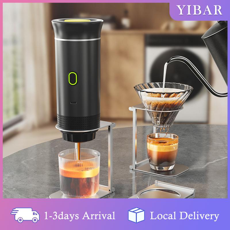 【YIBAR】 Cà phê Maker đứng, xách tay & có thể gập lại máy pha cà phê đứng, văn phòng cà phê đứng với cơ sở