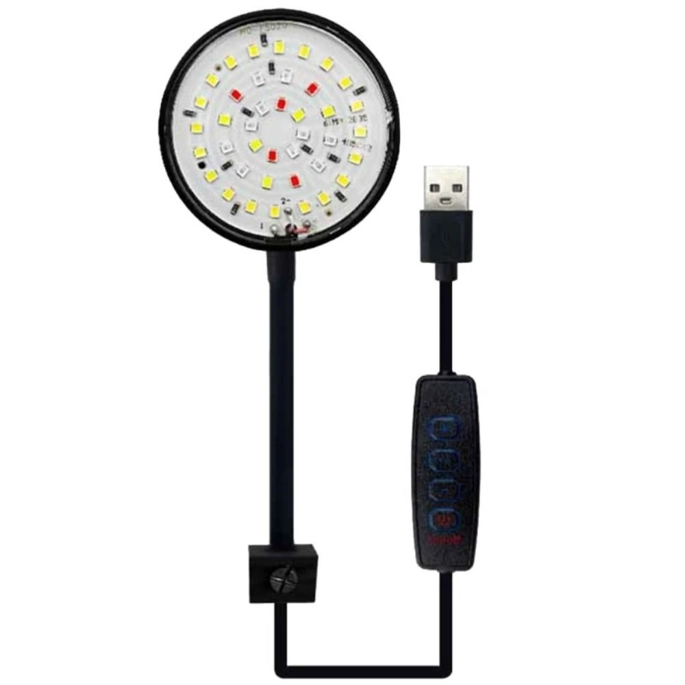 EODKUS 5/7W Đèn kẹp bể cá Mini Xoay 360 độ Đèn cây thủy sinh Phụ kiện bể cá Nước Chống Bắn Đèn LED Bể Cá Cảnh quan - 5