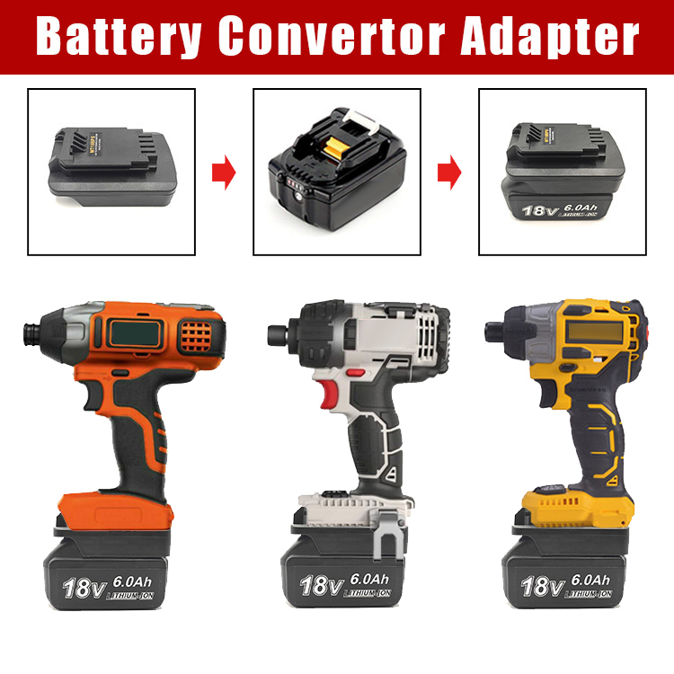 Battery Adapter for Makita 18V Lithium Battery Converted to Black&Decker PORTER CABLE Stanley 18V 20