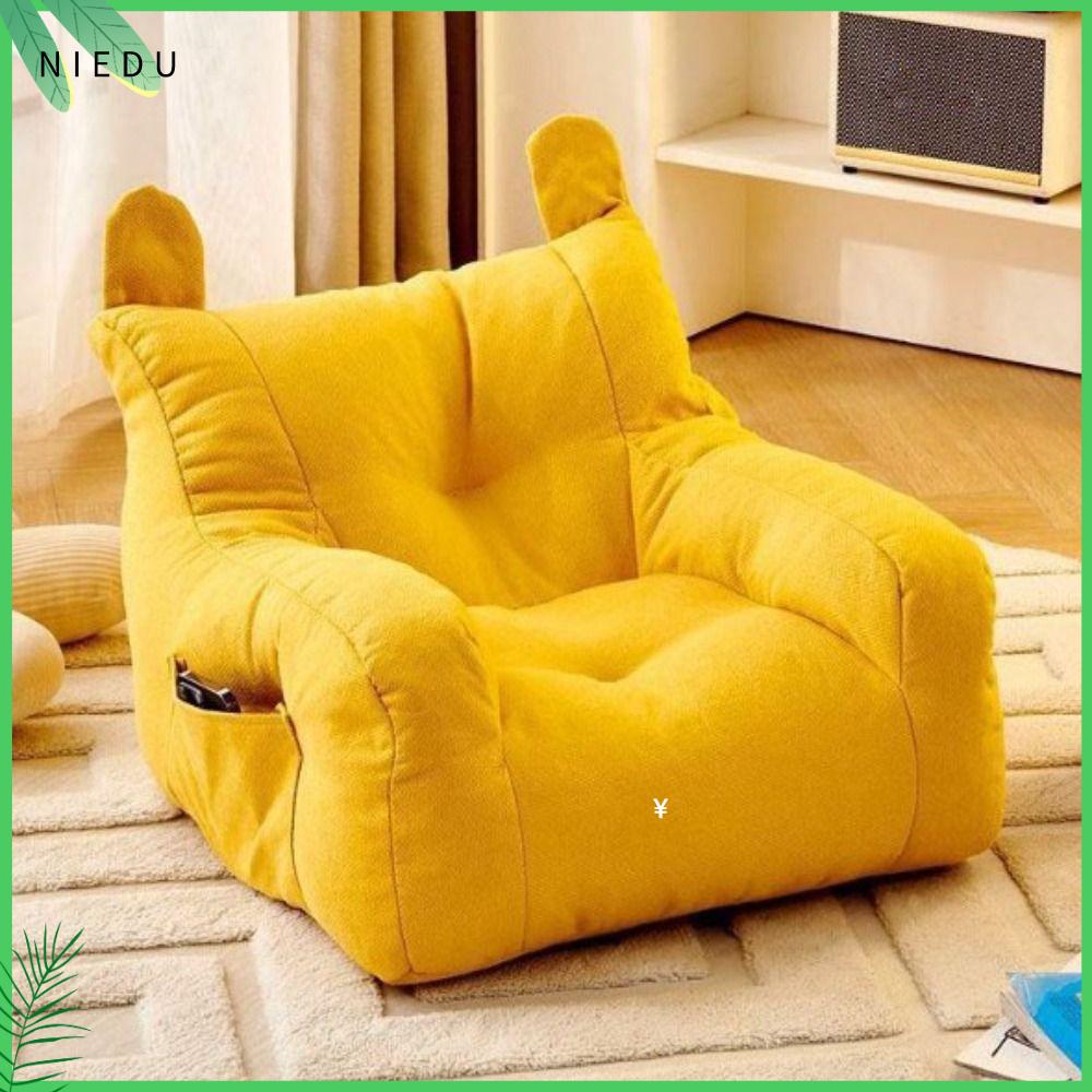 NIEDU Mềm mại Ghế Sofa Nhỏ Tiện dụng Thoải mái Ghế Sofa Lười Phòng Khách Dễ thương cho trẻ em với túi lưu trữ Ghế sofa cotton có thể giặt được Dành cho bé trai và bé gái
