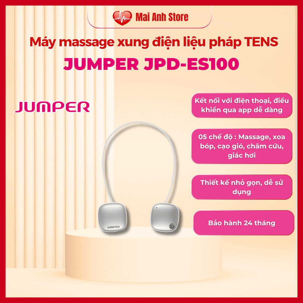 Jumper JPD-ES100 – Giải pháp massage xung điện không dây ( kết nối Bluetooth) hiệu quả tại nhà!