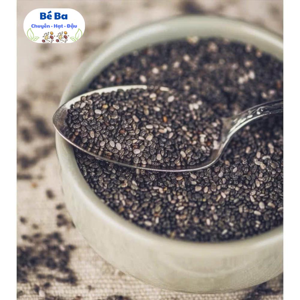 1 kg Hạt Chia Hữu Cơ Wellbeing / Bao bì xanh / Hạt Chia Hữu Cơ 100% chất lượng siêu sạch đen đẹp