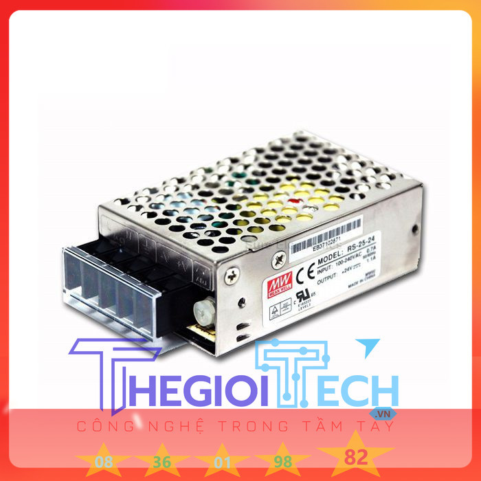 TH Bộ nguồn MeanWell - RS-25-24 24V 1.1A