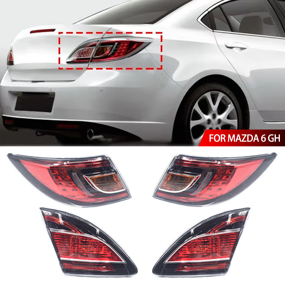 Takimeo 1PC Car Rear LED Tail Lights Tail Brake Stop Signal Rear Lamp For Mazda 6 GH 2009-2012 ราคา 791 บาท*ส่งฟรี
