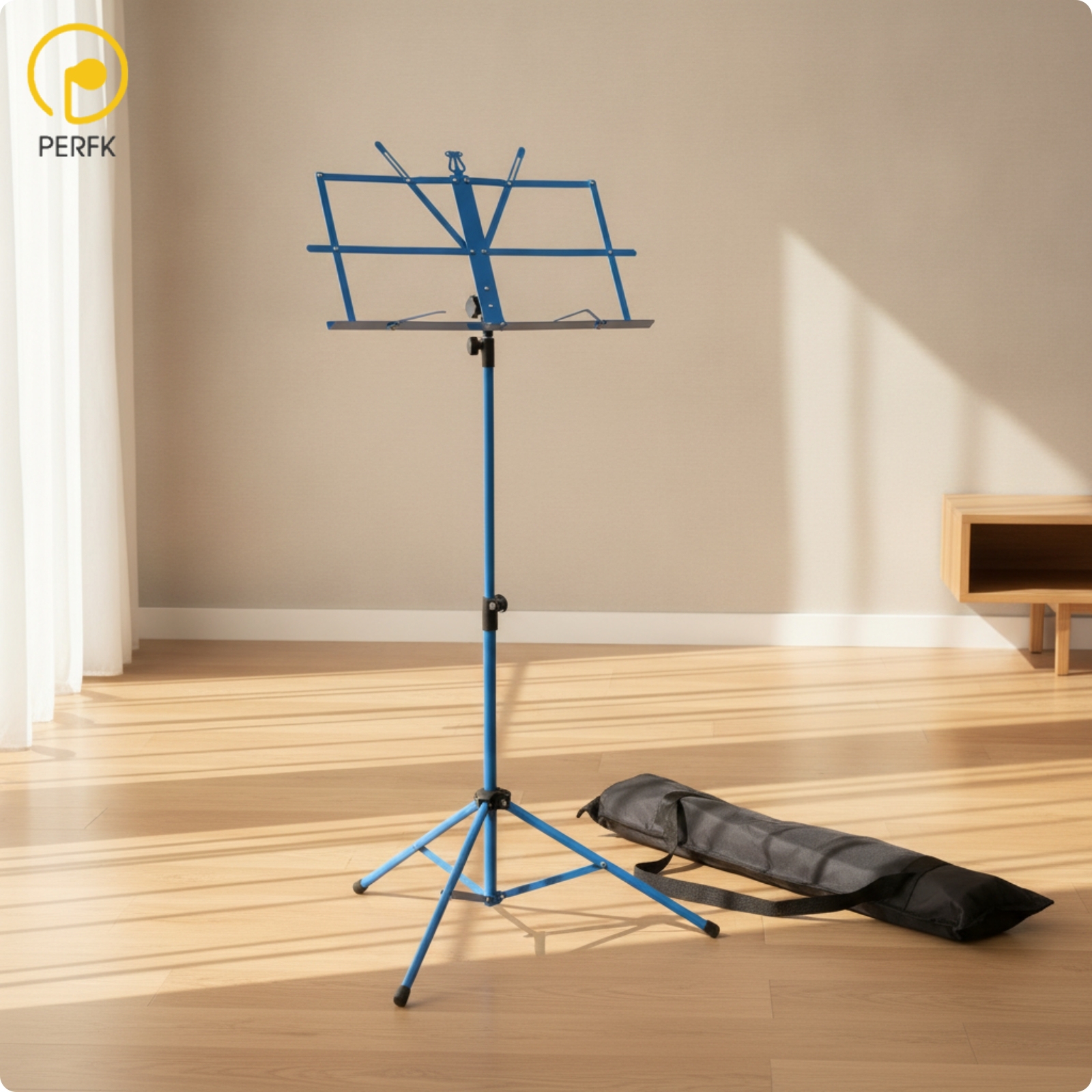 Perfk Foldable Music Stand with Carrying Bag Lightweight Music Stand with Tripod Base Sturdy Long-Lasting for Students ราคา 3,492 บาท*ส่งฟรี