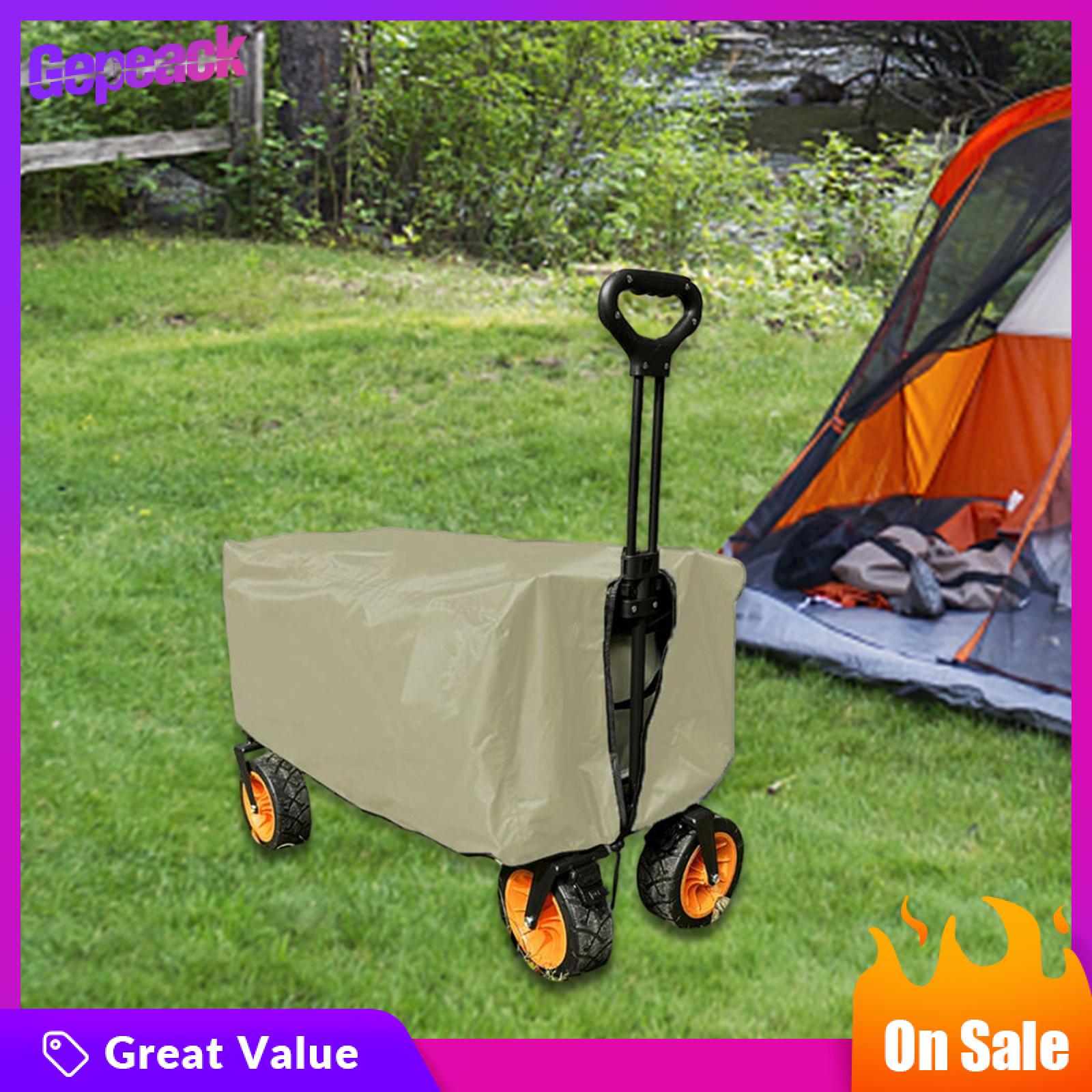 Gepeack gấp ngoài trời Wagon Bìa bảo vệ Bìa 90x50x45cm dễ dàng cài đặt phụ kiện mạnh mẽ không thấm nước cho ráp tiện ích Wagon