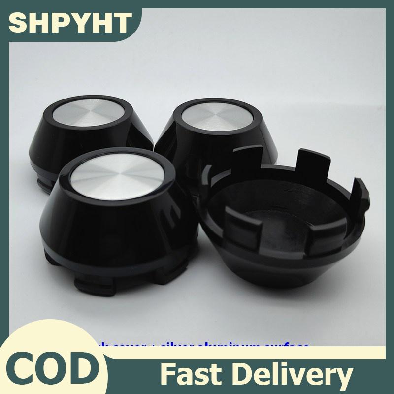 SHPYHT 4ชิ้นสำหรับ Nissan MAZDA อุปกรณ์เสริมหมวกกลางรถ64มม. พร้อมโลโก้สัญลักษณ์ทึบขอบล้อฝาครอบฮับ ราคา 78 บาท*ส่งฟรี