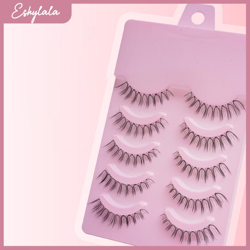 Eshylala False Eyelash Set Fluffy Single Eyelash Extension Makeup Fluffy, Soft And Natural Finish