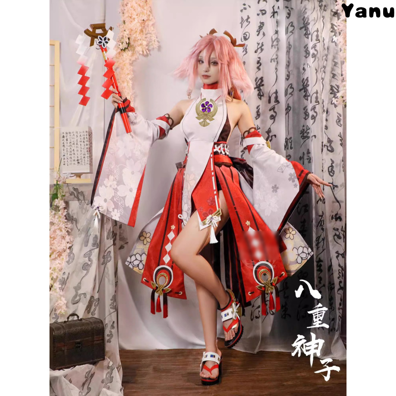 Hot  Premium Genshin Impact Yae Miko Cosplay Costume Female Raiden Shogun Yae Miko Anime COS Women's