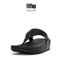 FitFlop LULU Womens Leather Toe-Post Sandals - Black (I88-001)