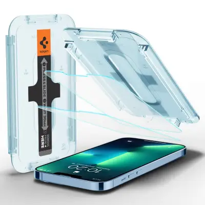 [2 Pack] Spigen iPhone 13 Pro Max Tempered Glass Glas.tR EZ Fit iPhone 2021 Screen Protector