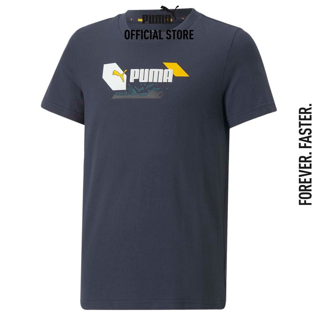 PUMA KIDS - Alpha Graphic Tee Youth Blue - APP - 67088343 ราคา 800 บาท*ส่งฟรี