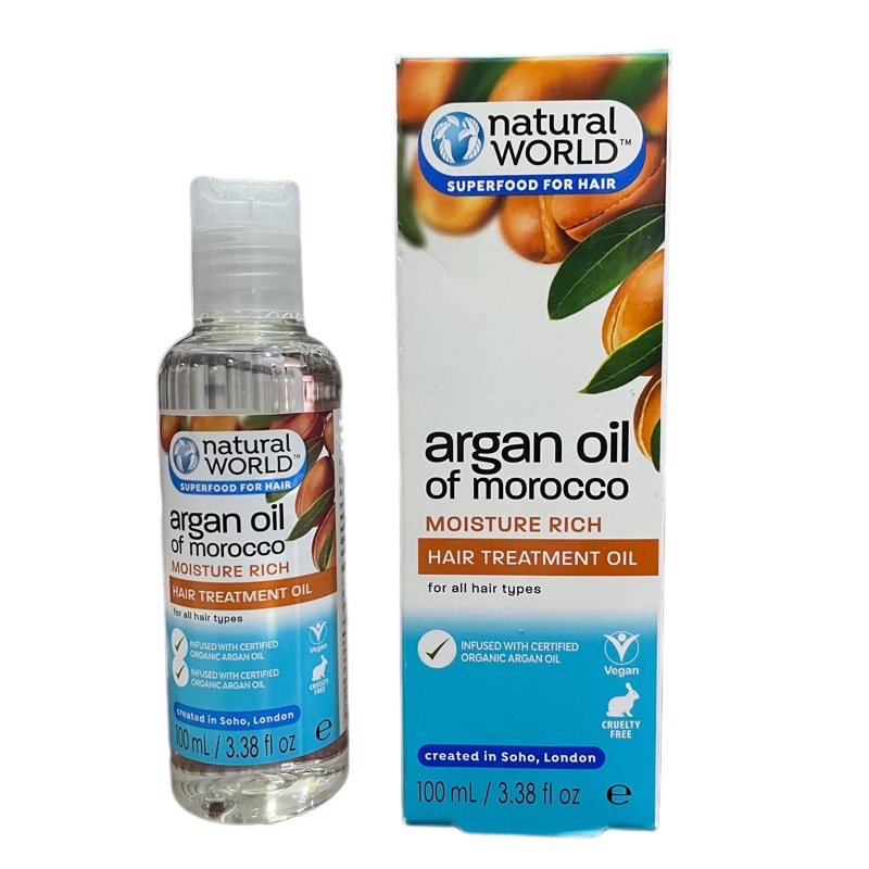 Dầu Dưỡng Tóc Natural World Argan Oil Of Morocco Hair Treatment Chiết Xuất