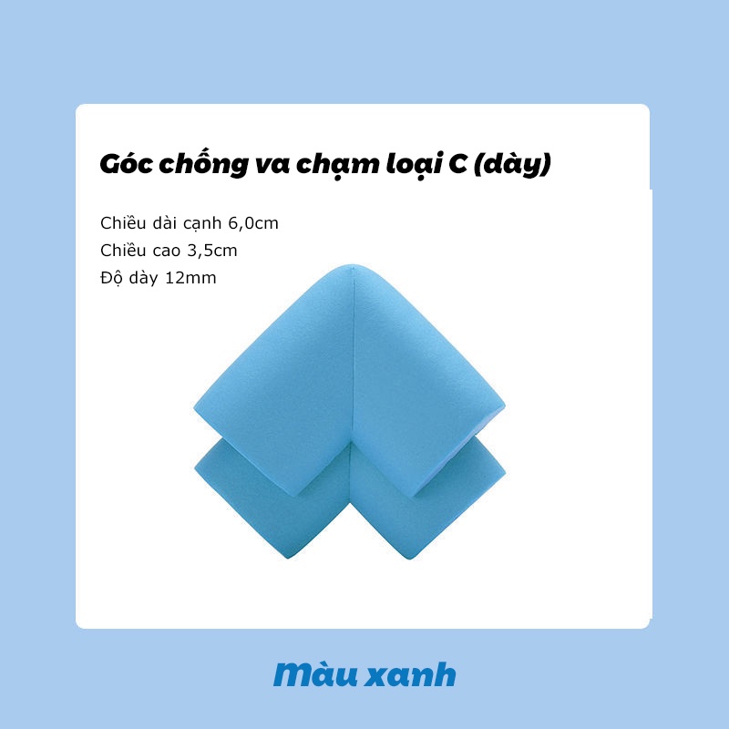 Bộ 1 Miếng Mút Xốp Bọc Cạnh Bàn - Bịt Góc Bàn An Toàn Cho Bé - Aeneas Shop