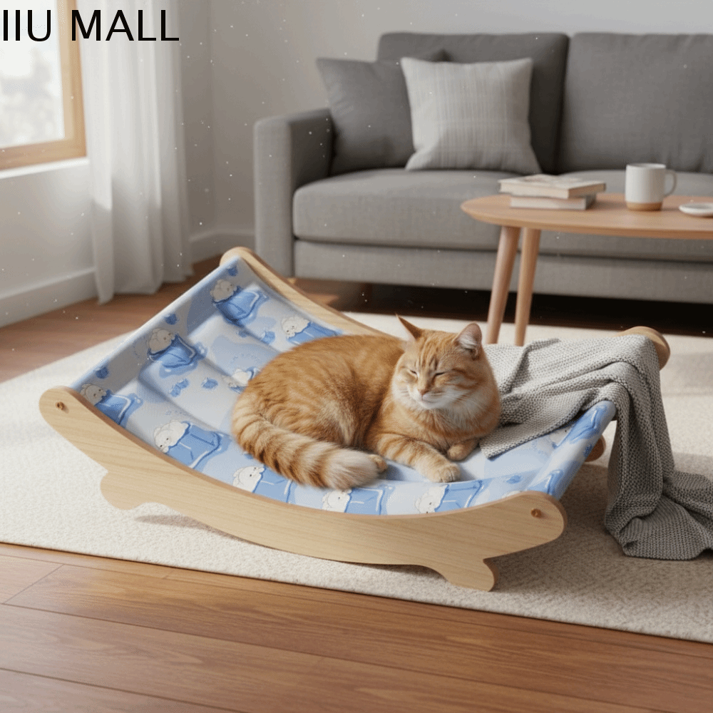 IIU Có thể tháo rời Ghế thư giãn cho thú cưng Chống thấm nước Chống ẩm Giường Sofa Cho Mèo Đồ dùng cho thú cưng Họa tiết hoạt hình Tấm lót làm mát cho thú cưng Phòng khách