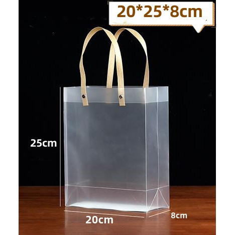 Frosted PP Tote Bag PVC Doorgift Bag Gift Bag Goodies Bag Wedding Beg Kahwin Raya Gift Bag Kotak Telur Bag Kenduri