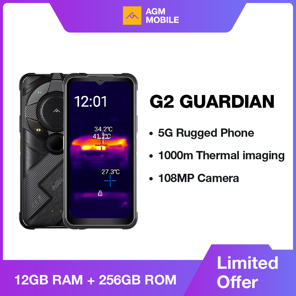 AGM G2 Guardian 5G Rugged Phone Camera 8GB/12GB+256GB 108MP 7000mAh 6.58" Android 12 Qualcomm Octa Core Wireless Charging ราคา 35,050 บาท*ส่งฟรี