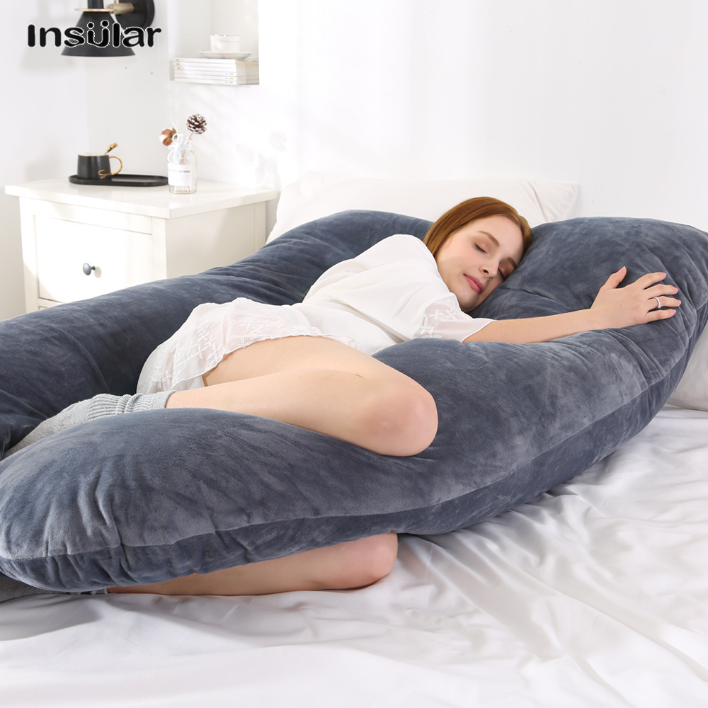 Insular New Side Sleeping Pillow, Flannel Throw Pillow