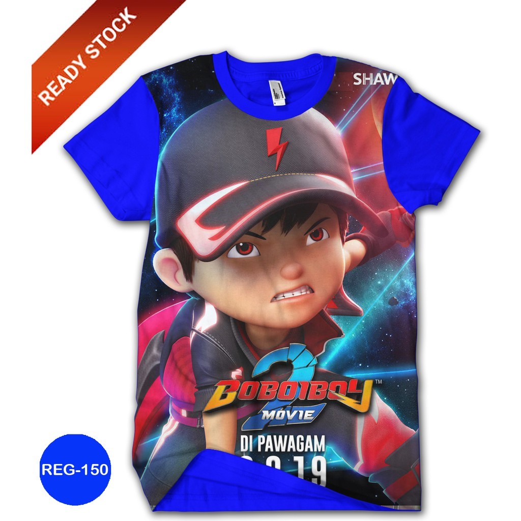 2024 New Baju Boboiboy Lightning T-Shirt Boboiboy Cartoon Series Children REG-150