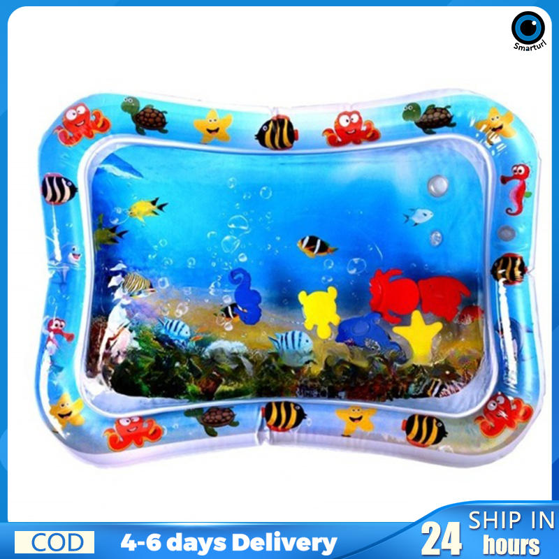 Kids Water Play Mat Inflatable Water Cushion Cartoon Infant Tummy Time