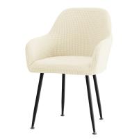 ZEFUVA Polar Fleece High Arm Chair Covers Adjustable Elastic Armchair Covers Durable All-in-one Dining Chair Covers for Home Wedding