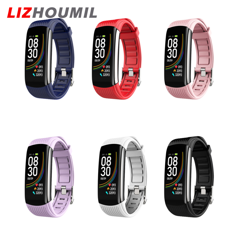 LIZHOUMIL C6S Smart Watch 0.96" Full Touch Fitness Smartwatch Heart Rate Blood Oxygen Sleep Monitor Waterproof Watch For Men Women ราคา 597 บาท*ส่งฟรี