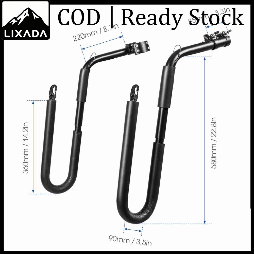 LIXADA ชั้นวางกระดานโต้คลื่นจักรยานติดตั้งง่ายอลูมิเนียมอัลลอยด์โฟม Longboard Carrier Holder Rack ราคา 3,054 บาท*ส่งฟรี
