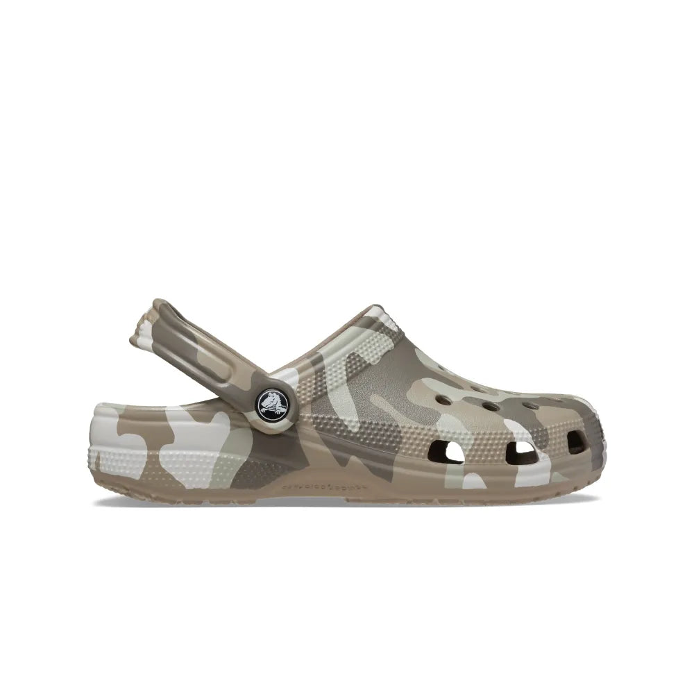 Giày Clog Unisex Crocs Classic Printed Camo - Mushroom