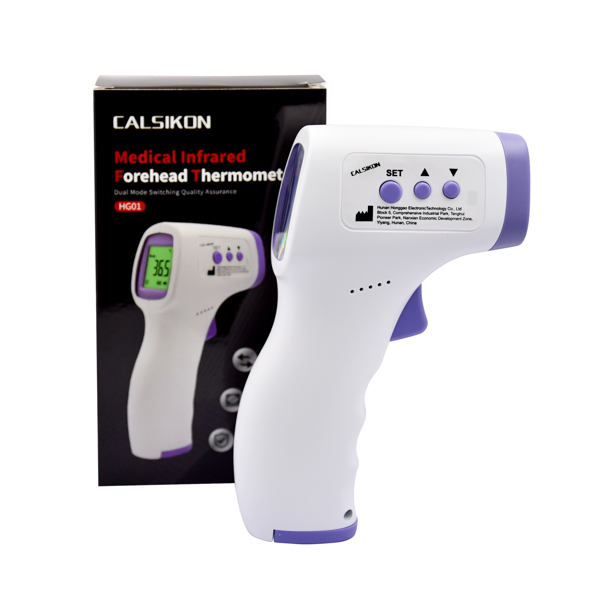 Dr.isla Baby Thermometer Infrared Digital LCD Body Measurement Forehead Ear Non-Contact Adult Fever 