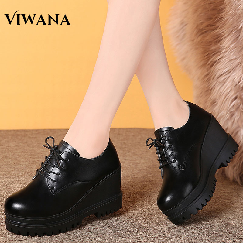 high platform shoes black