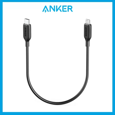 Anker Powerline III USB C to Lightning Cable 1ft 0.3m MFi Certified Fast Charging Lightning Cable for iPhone 13/12/11/X/XS/XR Max / 8 /AirPods Pro, Supports Power Delivery