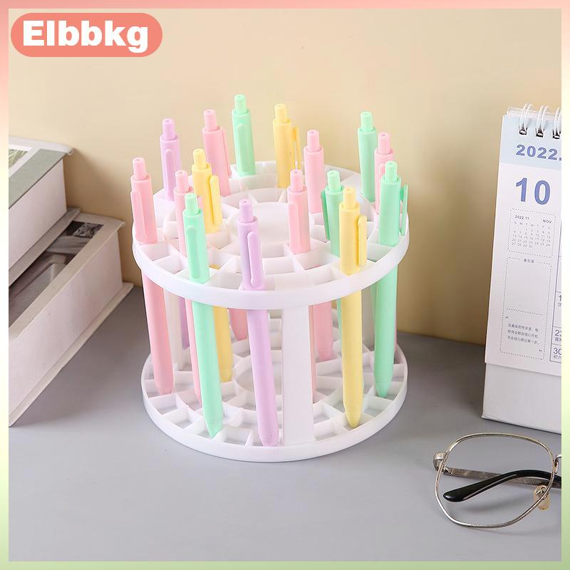 Elbbkg 1PCS đa lỗ nhựa bút chì lưu trữ giá trang điểm bàn chải chủ bút tổ chức cho bàn văn phòng trang điểm nghệ sĩ lớp học văn phòng phẩm lưu trữ