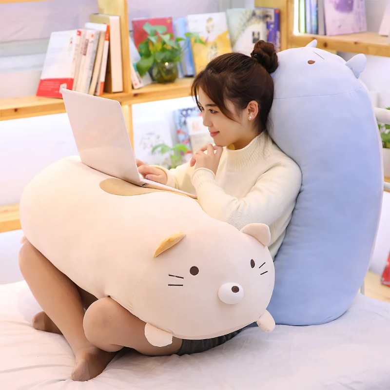 【BBSKOF】 60/90cm Giant Corner Bio Pillow Japanese Animation Sumikko Gurashi Plush Toy Stuffed Soft Cartoon Kids Girls Valentine Gifts ราคา 883 บาท*ส่งฟรี
