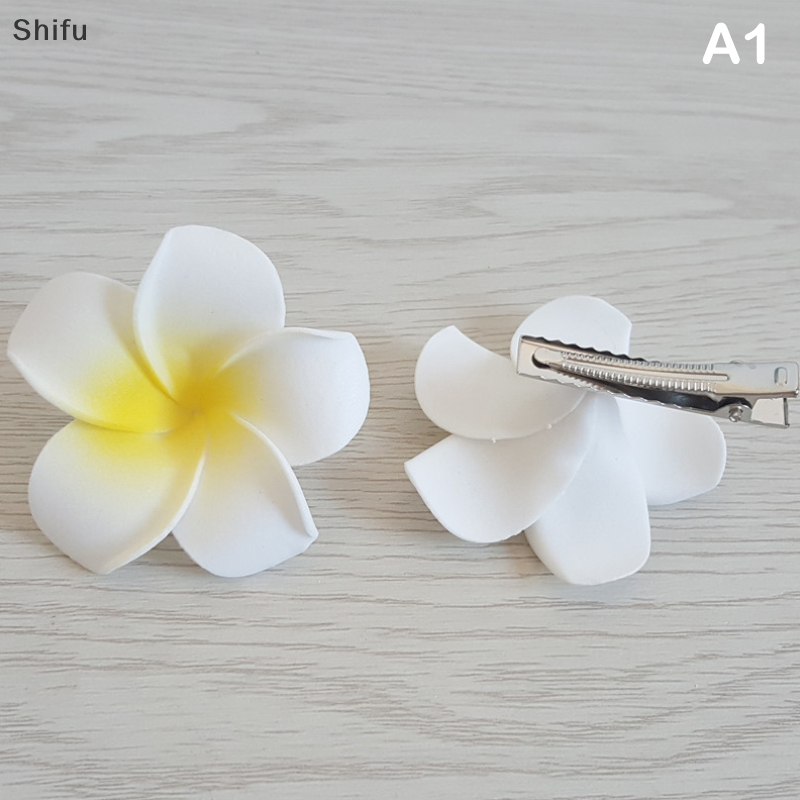 [Shifu] mùa hè hoa sứ kẹp tóc cho nữ phụ nữ dễ thương kẹp tóc trứng kẹp tóc hoa Hawaii tiệc cưới phụ kiện tóc