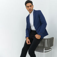 Jobb Pradier-T2 Blazer Pria Slim Fit Navy