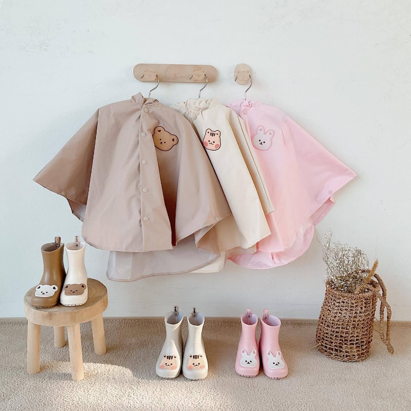 Cute Raincoats Waterproof for Kids Rain Coat Cover Raingear Baby Poncho Trench Girls Boys ราคา  971 บาท*ส่งฟรี