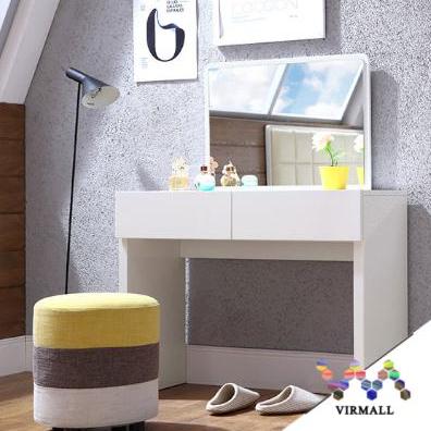 Linsy Modern Minimalistic Compact size White Dressing Table Bedroom Dressing Table Dressing Set DA1C