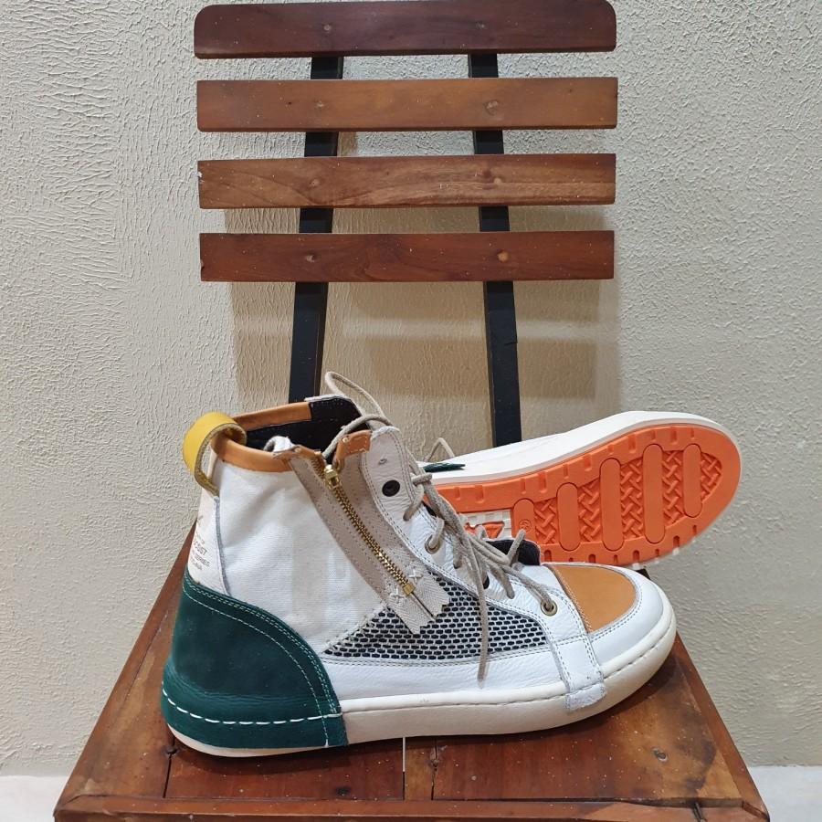 SEPATU EXODOS57 GALAN WHITE LEATHER | SEPATU LOKAL Harga 1,200,000 rupiah*Gratis Ongkir