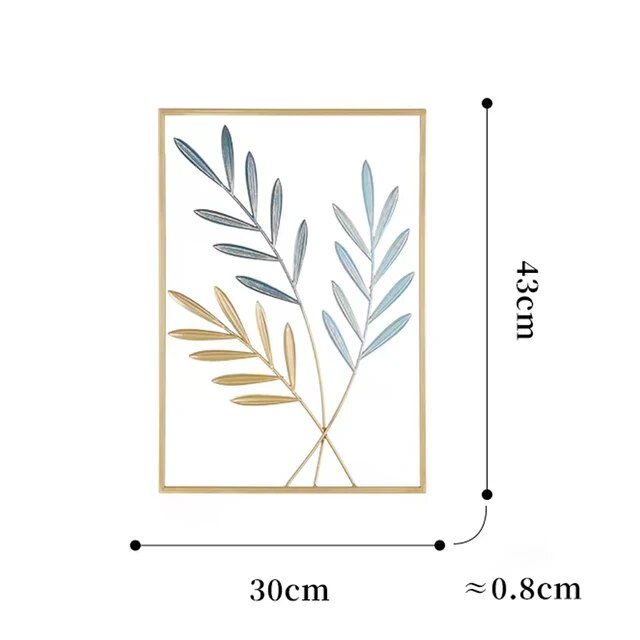 【Innovative】 Color Metal Crafts Wall Hanging Korean Indoor Home Living Room Bedroom Decorations European Modern Ornaments Art Aesthetic Decor