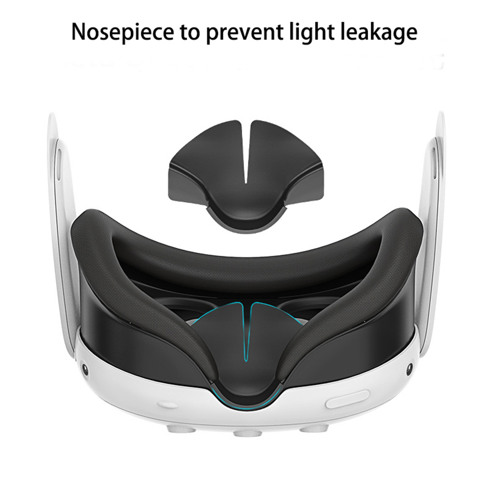 For Meta Quest 3 Silicone Nose Pad VR Headset Anti-sweat Replacement Nose Cover Washable