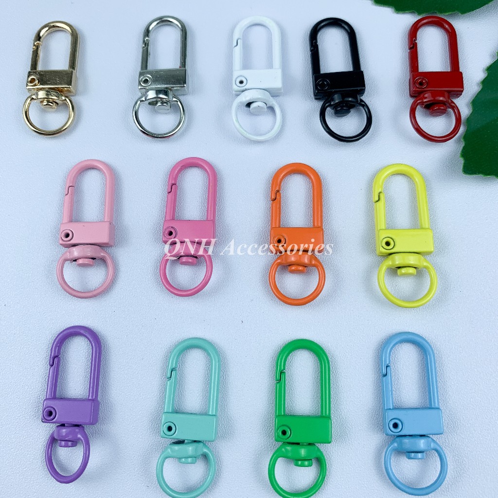 Khóa kim loại hình ngôi sao nhiều màu dùng làm móc khóa, làm đồ thủ công handmade DIY