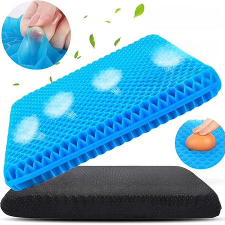 Double Thick Egg Gel Seat Cushion for Pressure Relief