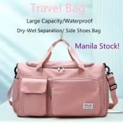Waterproof Travel Bag with Wet/Dry Separation, Large Capacity 