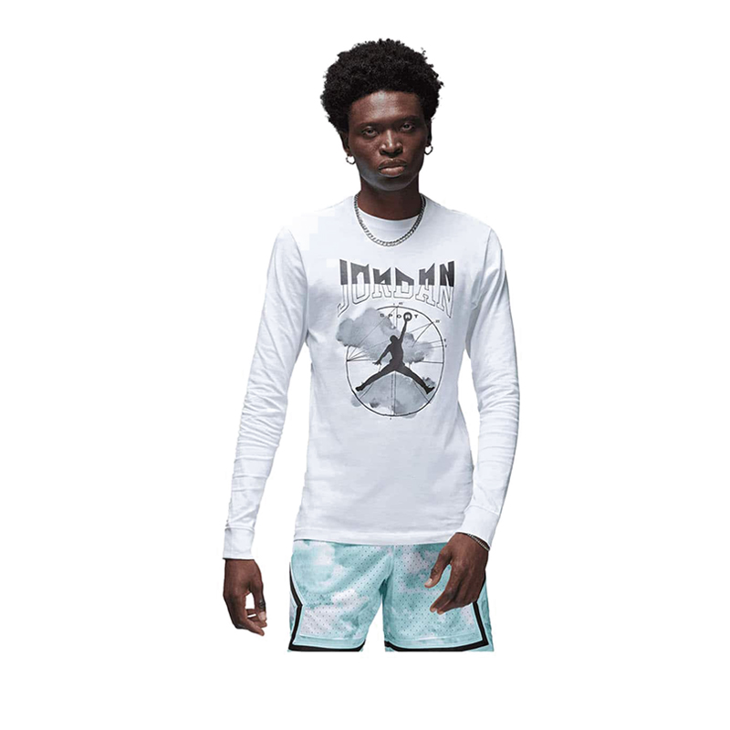 Áo Hoodie Nike J Sprt Ls Gfx Crew Men's - White