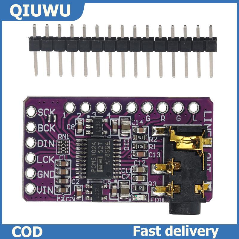 QIUWU Pcm5102 DAC Mô-đun giải mã 1 bộ I2S giao diện âm thanh kỹ thuật số ban cho các dự án âm thanh HIFI âm thanh sửa đổi Giá 69,720 Đồng*Miễn phí vận chuyển