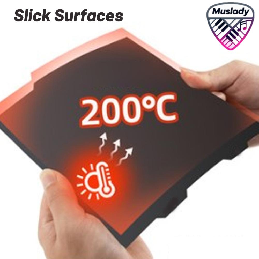 MUSLADY เครื่องพิมพ์ 3D สร้างแผ่น Slick Amber พื้นผิวทนอุณหภูมิสูง 3D เครื่องพิมพ์แผ่นเตียงการยึดเกาะที่ดีเยี่ยมสำหรับงานฝีมือ ราคา 631 บาท*ส่งฟรี