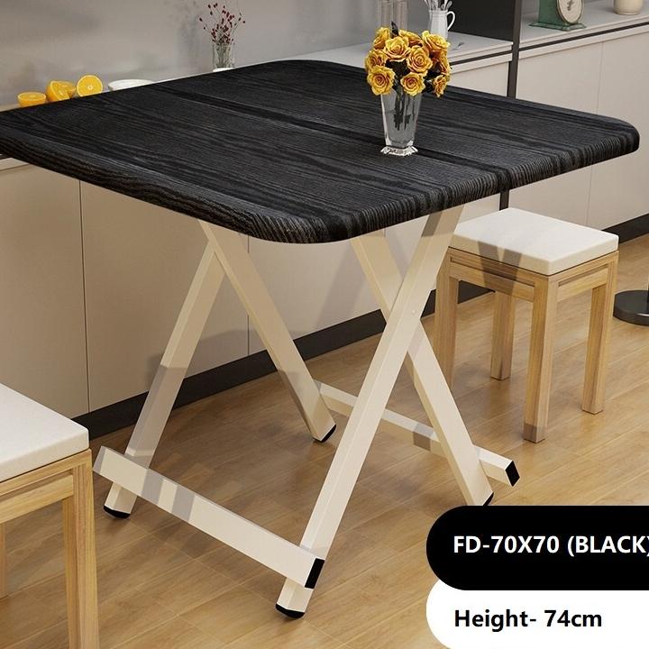 70x70cm Foldable Dining Table Kitchen Desk Event Table