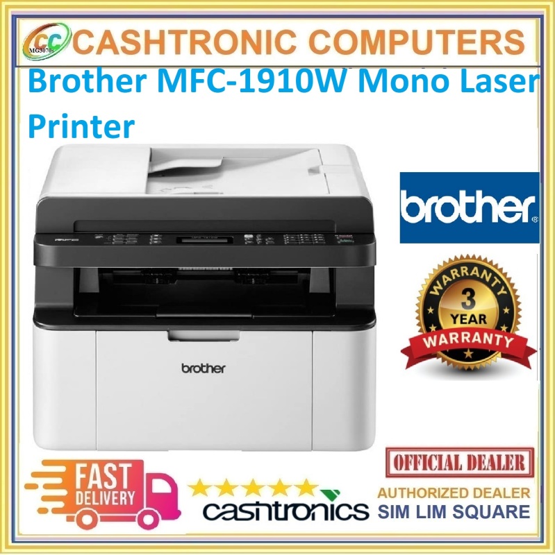 Brother MFC-1910W Mono Laser Printer (Print, Scan, Copy, Fax) Singapore